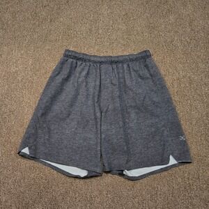 Lululemon Surge Shorts Mens M Heathered Gray 7" Linerless  Zip Pocket Drawstring
